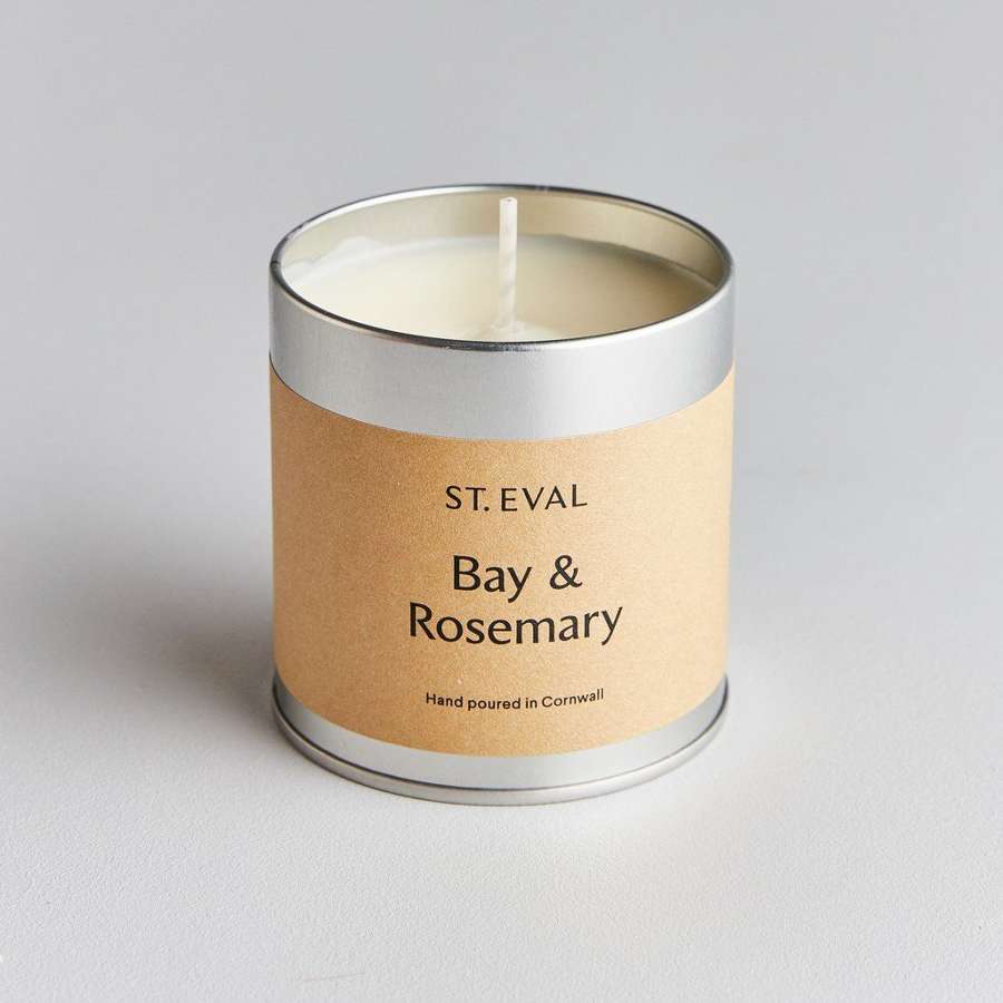St Eval - Bay & Rosemary Scented Tin Candle