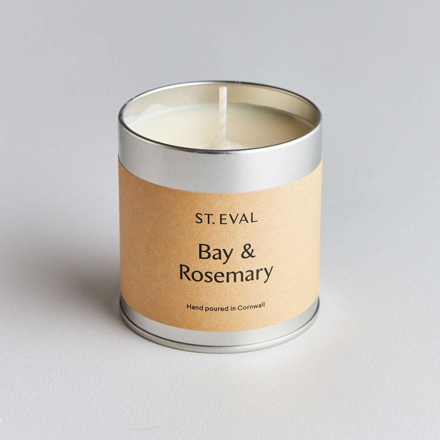 St Eval - Bay & Rosemary Scented Tin Candle