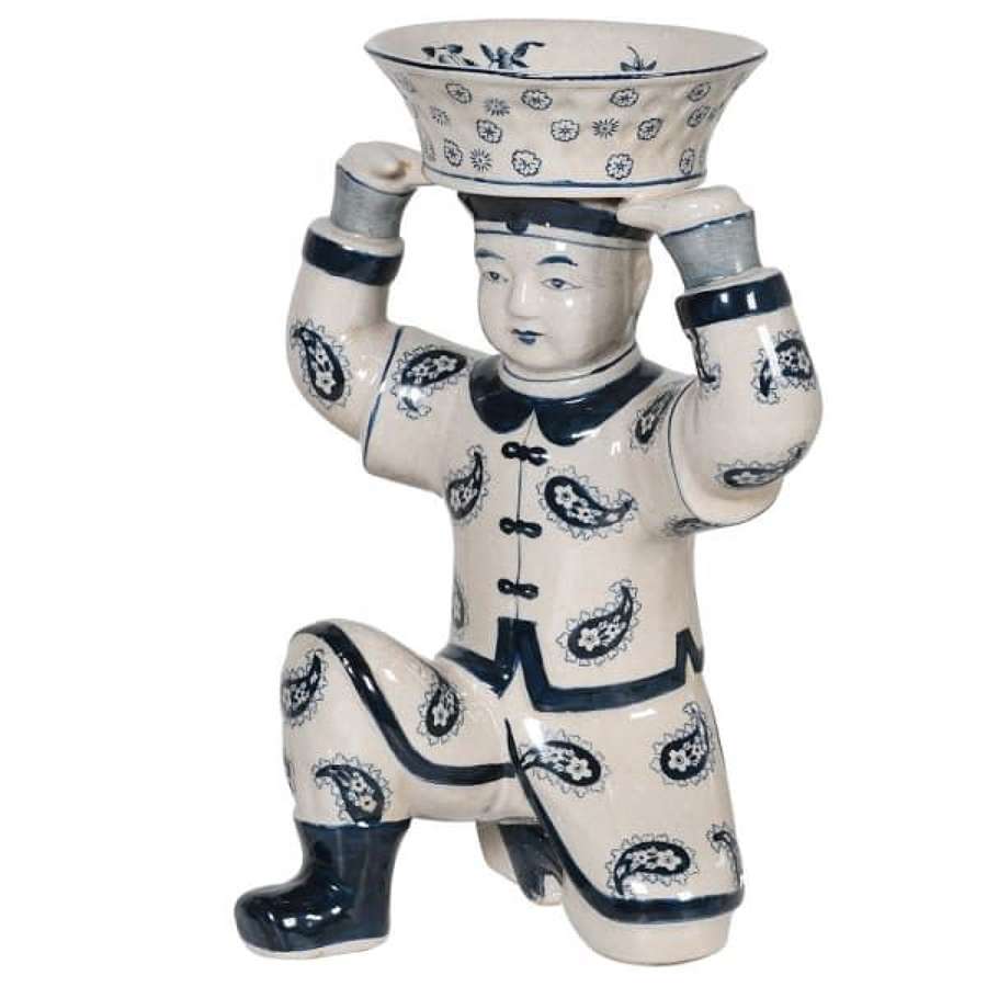 Kneeling Ceramic Warrior