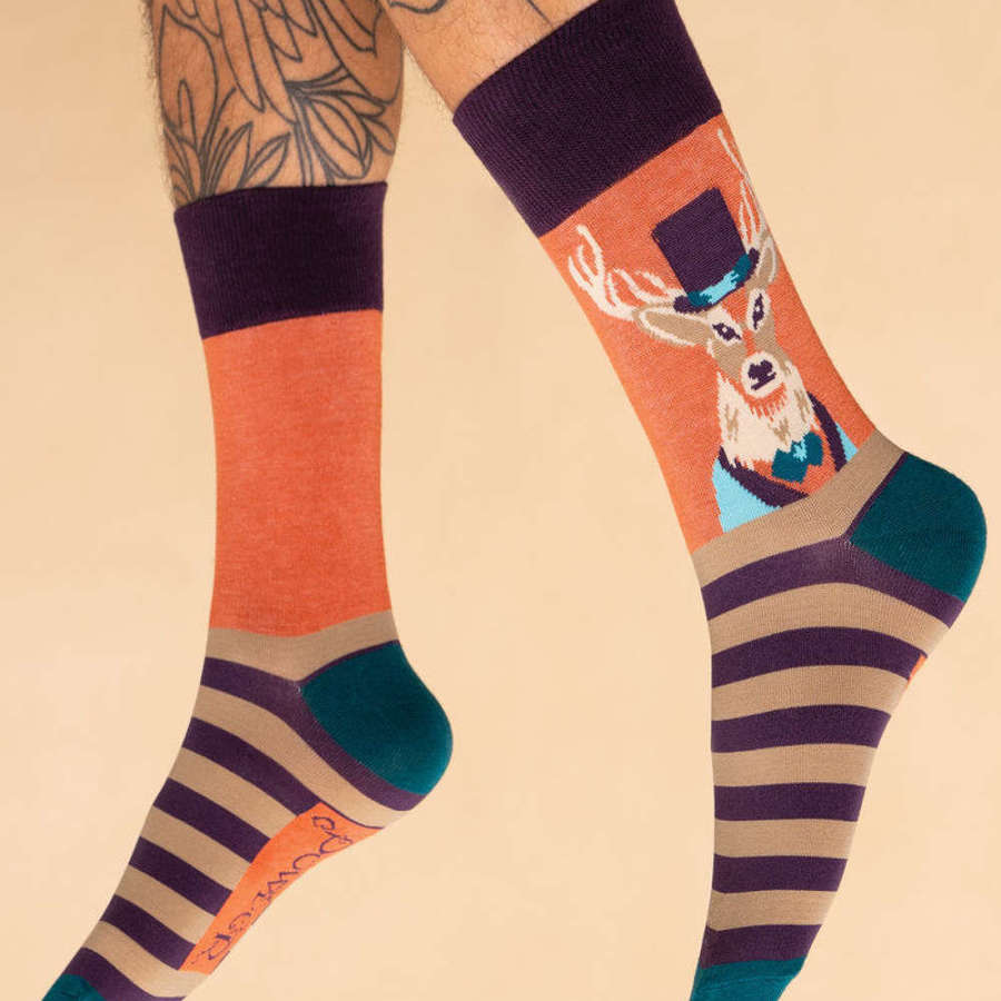 Powder Gentlemen - Men's Woodland Gentry Stag Socks